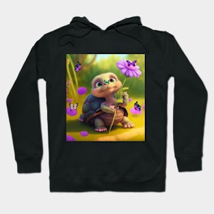 Turtles And Butterflies Make You Happy Hoodie